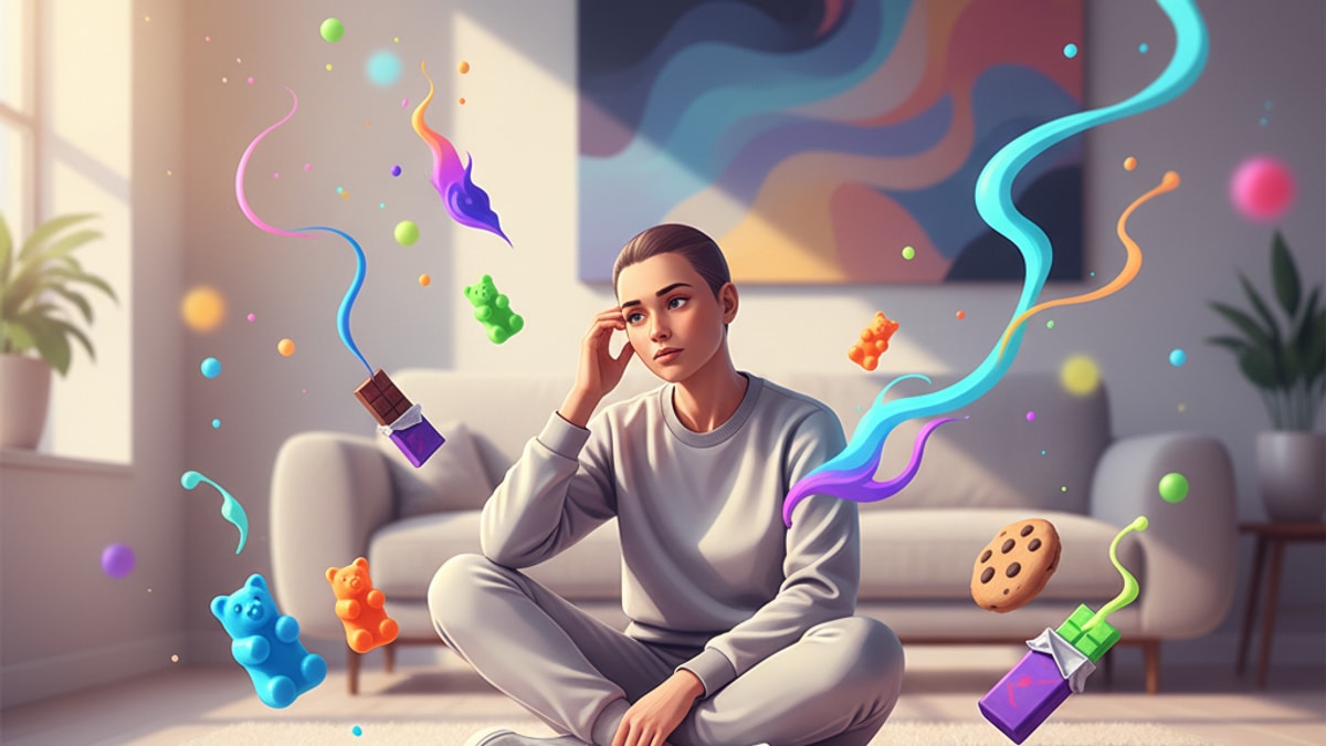 Blog Post: can you od on edibles - Professional illustration